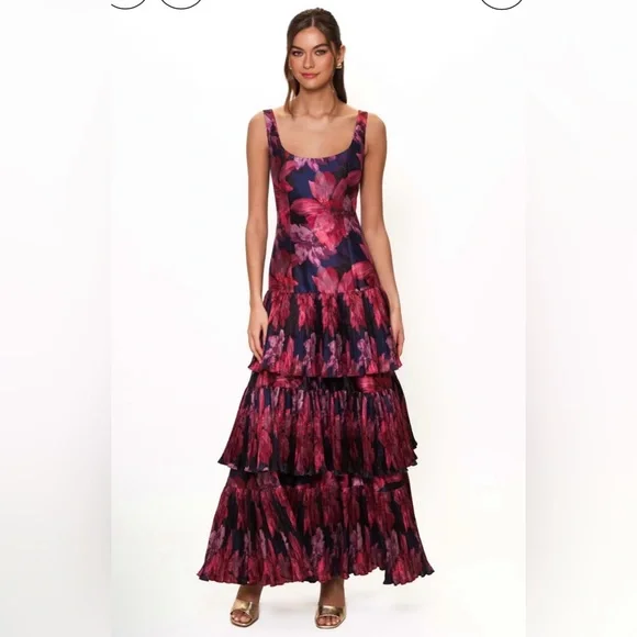 Hutch Luna Floral Tiered Maxi Dress - Picture 1 of 11